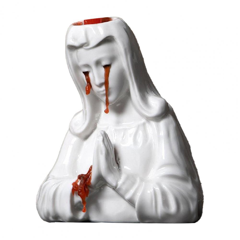Blessed Mary Candle Holder